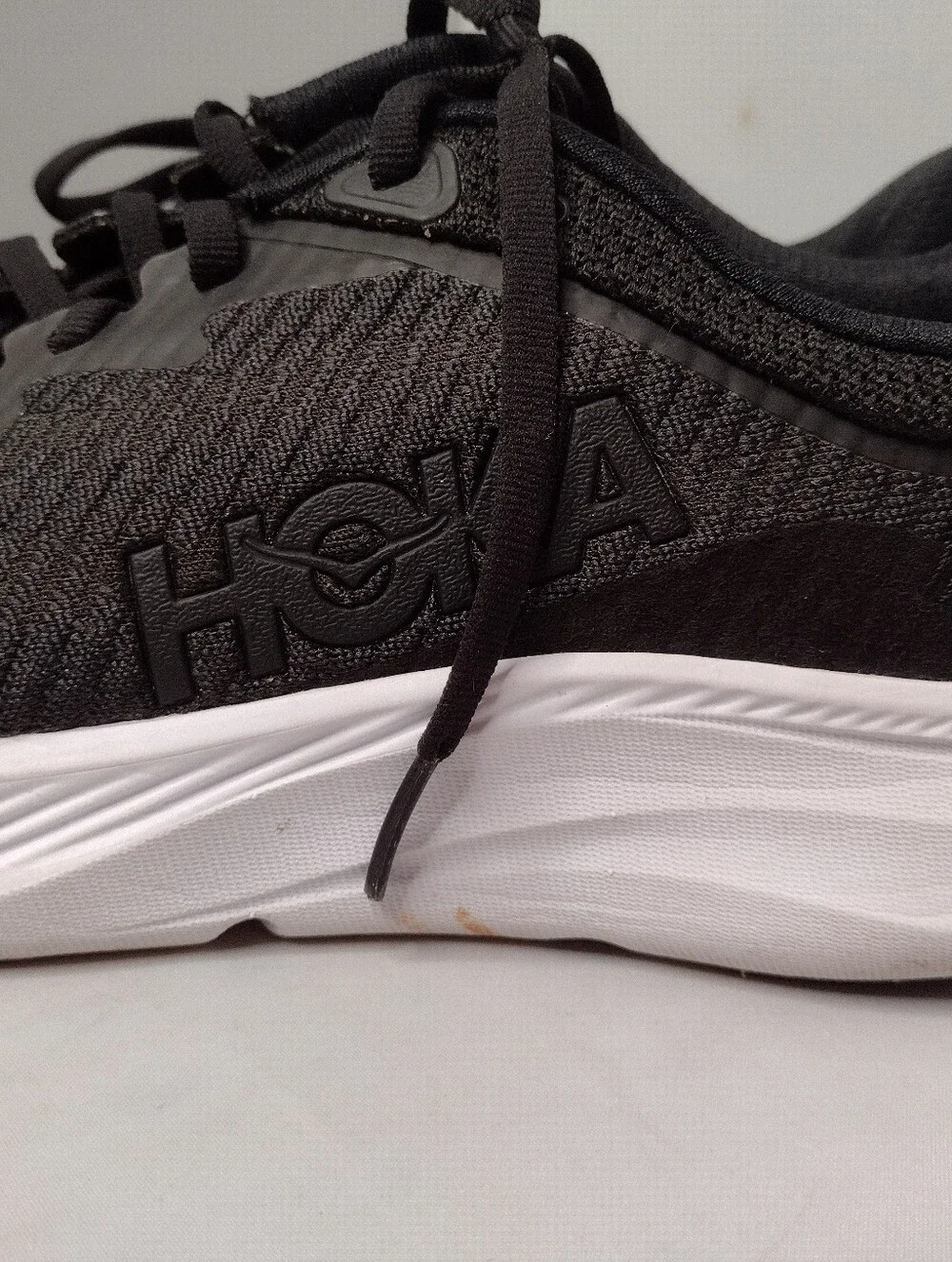 Hoka One One Solimar  Sneakers Women 9B Black Running Shoes Trail YY